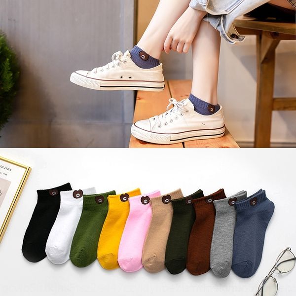 

dojyx women's boat boat women's socks popular bear sockscotton socks cutestyle summer cotton online cbvqh, Black
