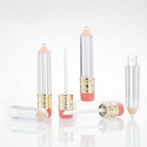 Mode Klare Leere Lipgloss Tube Behälter Lippenbalsam Tubes Bleistift Lippenstift Nachfüllbare Flaschen Fläschchen Mini Probe Kosmetik