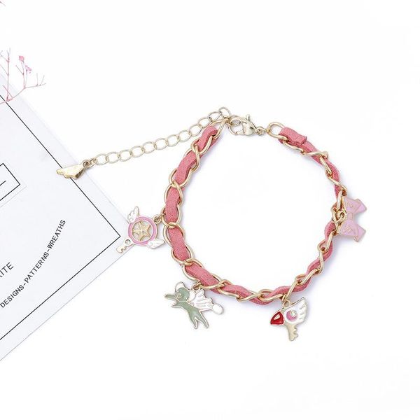 

link, chain magical girl sakura bracelet student cute cane, Black