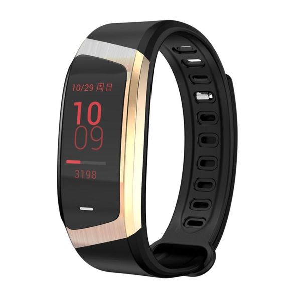 

e18 mens 096 inch hd color screen fitness tracker watch smart wristband support sports mode heart rateblood pressuresleep monitorbluetooth
