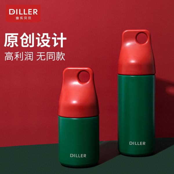 

design of high-value student gift 304 stainless steel light luxury fashion ladies' thermos cup