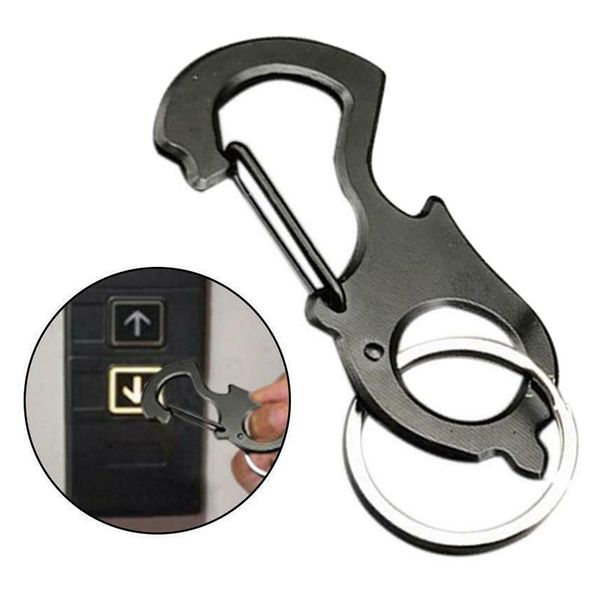 

non-contact door opener stylus keychain tool handheld durable multifunctional carabiner @ls