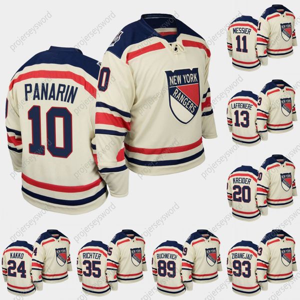 

new york rangers 2012 winter classic white jersey artemi panarin alexis lafreniere ryan strome kaapo kakko pavel buchnevich mika zibanejad, Black;red