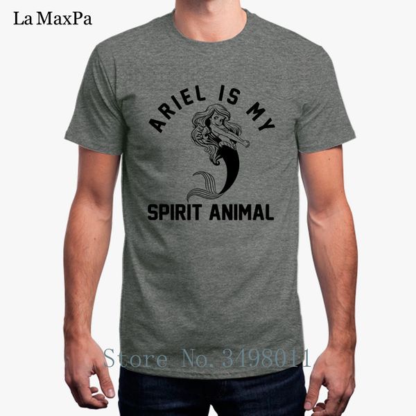 

new ariel is my spirit animal loose round collar big sizes short sleeved design sport hooded sweatshirt hoodie t shirt