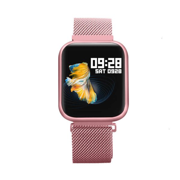 

p80 intelligent bracelet blood prsure, oxygen, heart rate monitoring double strap step movement ip68 touch screen watchbgt