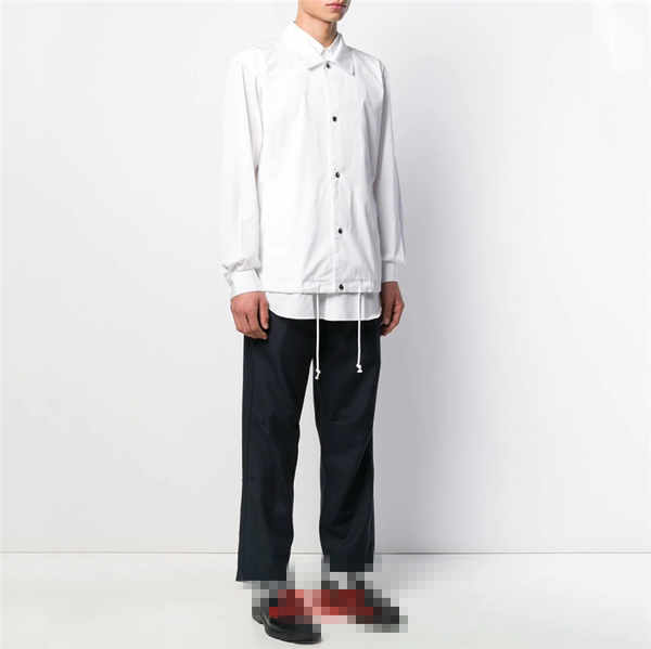 

men's casual shirts customized spring and autumn men trend fashion all-around shirt youth personality fake two s~6xl, White;black