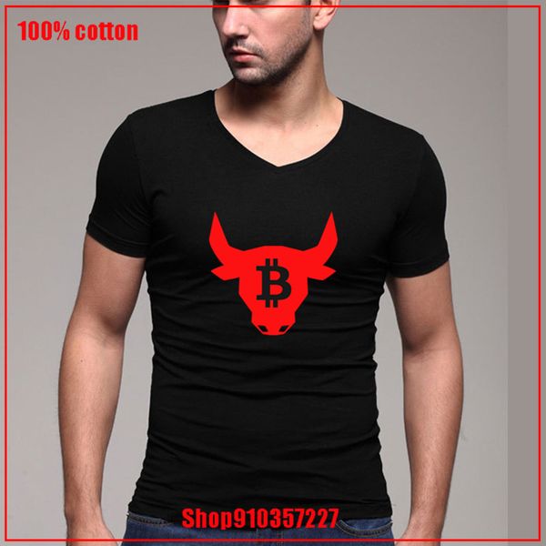

bitcoin bulls big size men v personalized short sleeves anti wrinkle pop homme unique fashion sport hooded sweatshirt hoodie t shirt