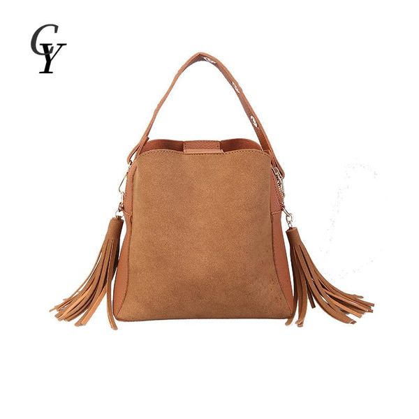 

cross body 2021 fashion scrub women bucket bag vintage tassel messenger retro shoulder simple crossbody tote