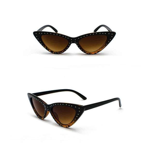 

sunglasses zowensyh triangular cat eye women men's ladies eyes with diamond sun glasses shopping, White;black