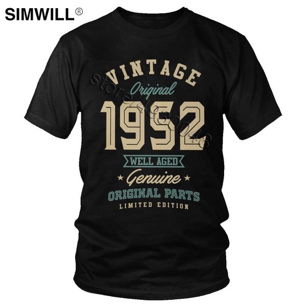 

vintage original 1952 well aged genuine original parts short sleeve crew neck 50s birthday gift tee hooded sweatshirt hoodie men t shirt