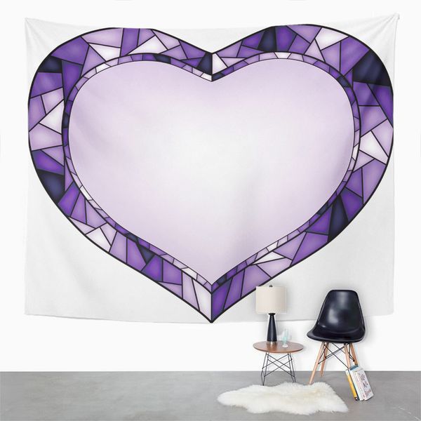 

purple heart day tapestry valentines tapestry for bedroom room decor wall hanging wall tapestry picnic mat beach towel bed cover