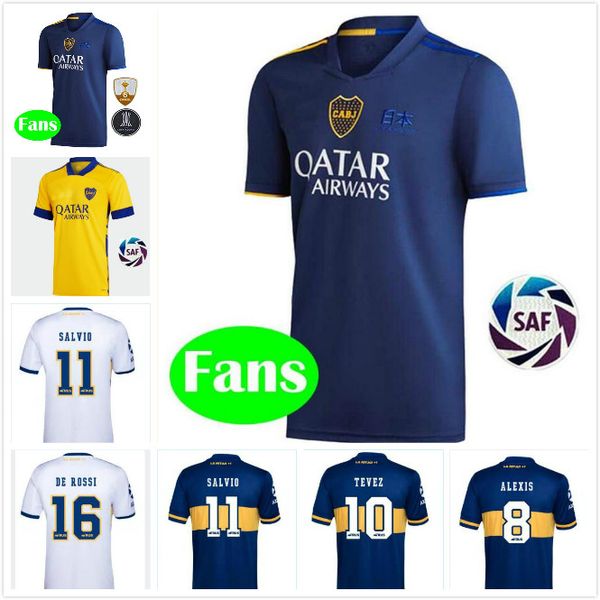 

2020 2021 boca juniors soccer jerseys tevez maradona de rossi fans player carlitos gago camiseta de fÃºtbol osvaldo third shorts pants polo, Black;yellow