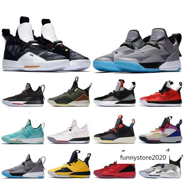

release jumpman 33s xxxiii basketball new shoes for men camo se cny travis scotts dark grey tech pack guo ailun pe sports sneakers, Black
