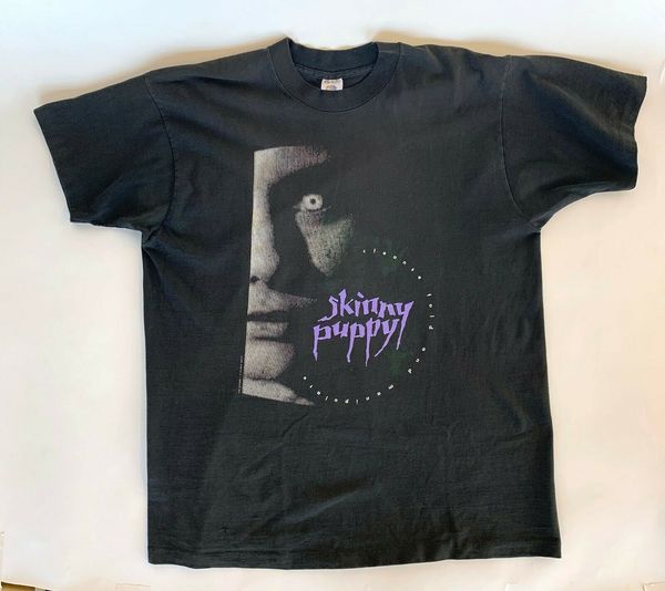 

vintage skinny puppy cleanse fold sz xl | goth, marilyn mason, industrial short sleeve men summer hoodie designers t shirts sweatshirt