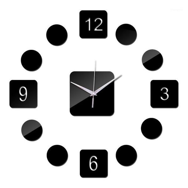 

europe style diy wall clocks living room needle wall watches square-shaped dial still life clock1
