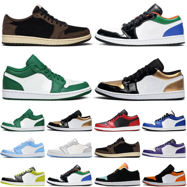 

new 1 1s low jumpman men women basketball shoes court purple unc mens womens trainers sports sneakers