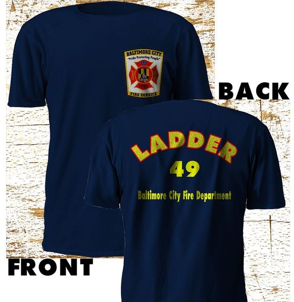 

2020 fashion ladder 49 firefighter travolta baltimore fire department navy m 3xl hoodie designers t shirts sweatshirt