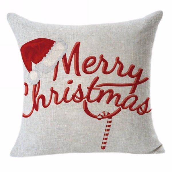 

christmas cushion cover square xmas pillowcase sofa cushions pillow cases cotton linen pillow covers home decoration