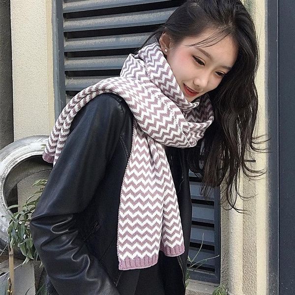 

2020 new scarf women winter students winter warm and warm shawl hair scarf lblt01, Blue;gray