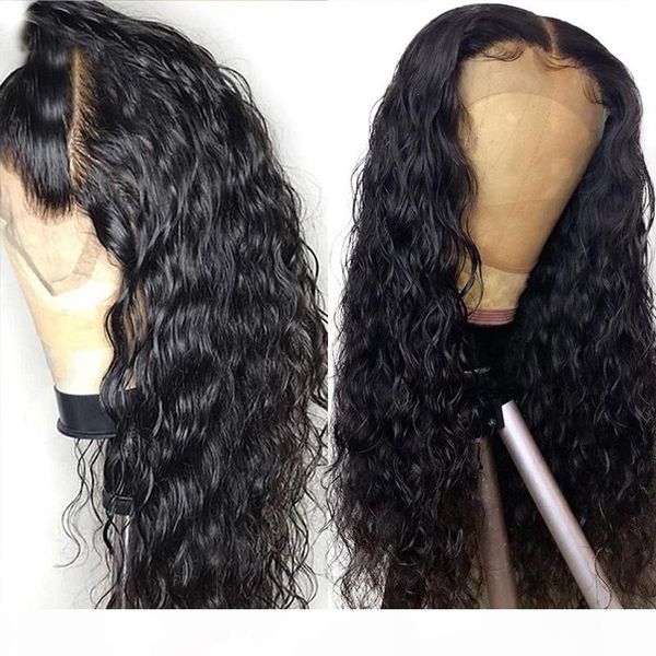

glueless natural kinky curly wig 360 lace wig pre plucked hairline with baby hair 130%~180% density unprocessed human hair for black women, Black;brown