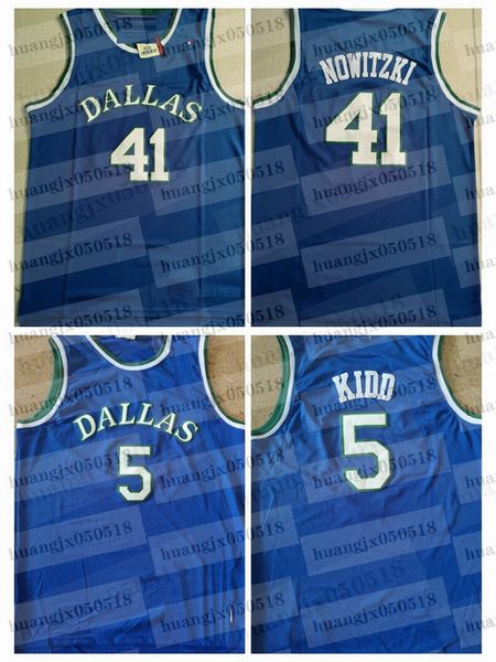 

mens jason 5 kidd dirk 41 nowitzki dallas mavericks hardwoods classics basketball jersey, Black;red