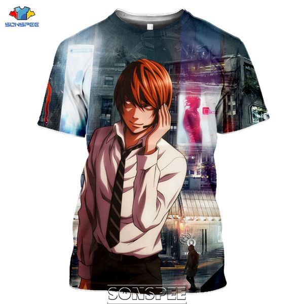 

anime death note 3d print shirts humor horror hippie men clothing