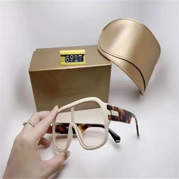 

luxury 6927 brand designer sunglasses for women men round summer style rectangle full frame uv protection with box, White;black