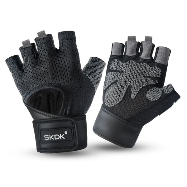 

пара половины пальца фитнеса давления на запястье тонкого поглотителя пот противоскользящих руки трудно тянуть перчатки катания одного бара, Blue;gray