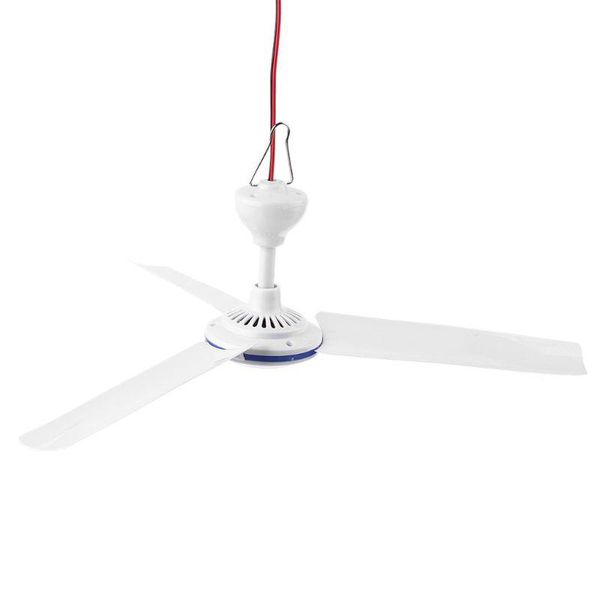 

electric fans dc 12v ceiling fan air cooler stepless speed for bed camping outdoor tent