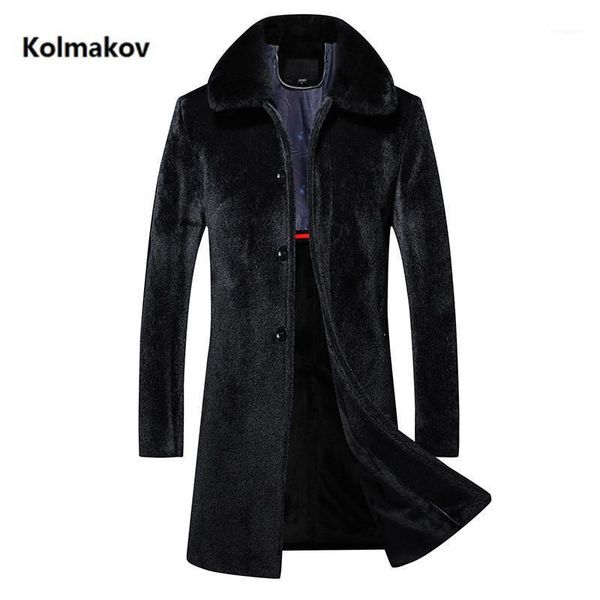 

2020 new arrival winter jacket men's trench coat men fashion woolen coat, mens wool winter overcoat size m-4xl1, Black