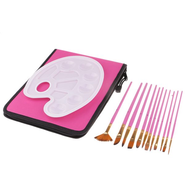 

13 piece/set artist nylon hair paint brush with