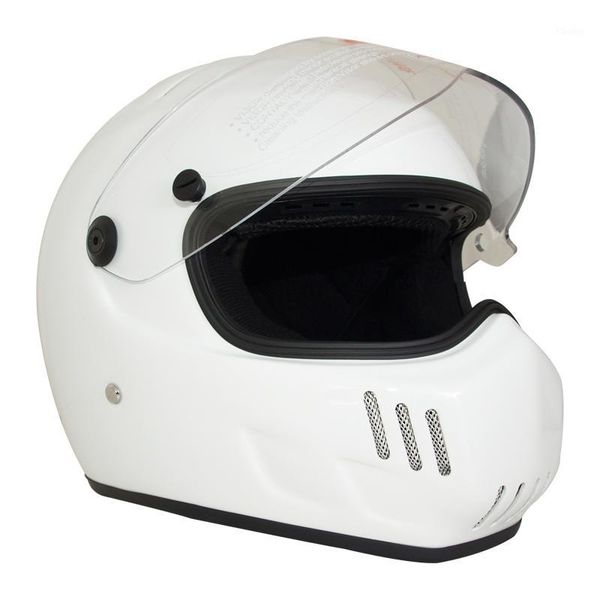 

vcoros glass fiber full face scooter motocycle helmet with original visor vintage motorbike helmet man women retro1