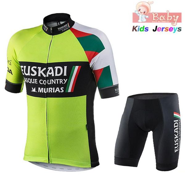 

racing sets kids summer cycling jersey 2021 pro team euskadi bike clothing mtb boys sweatshirt set ropa ciclismo hombre, Black;blue