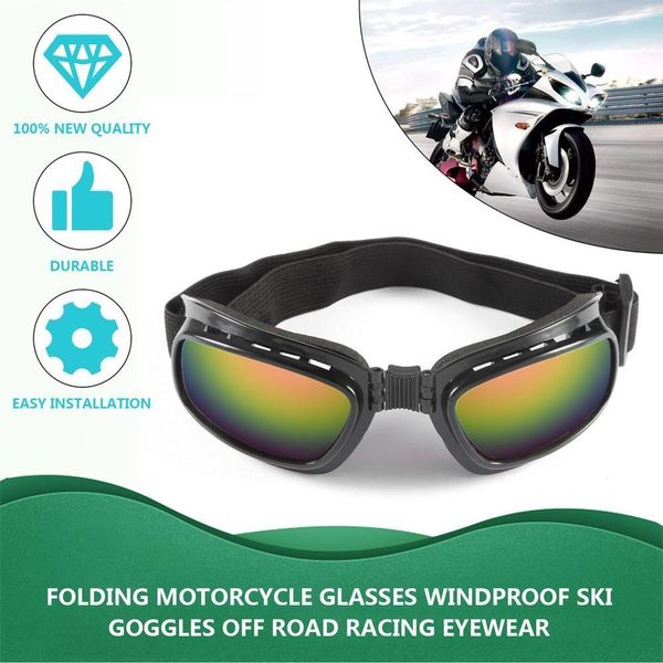 

snowboard motorcycle windproof ski newfoldable glasses vintage off road racing eyewear dustproof goggles