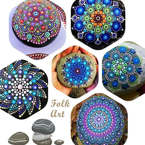 

mandala dotting tools set dotting pens acrylic rods embossing starter drawing nail art for painting rocks drawing art jlliwj, Silver