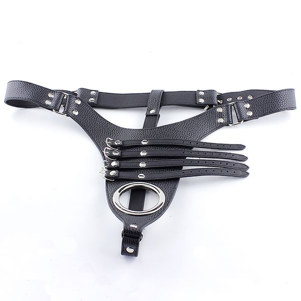 

ring device restrain erection chastity game with straps set restraint harness bondage bondage cock leather fetish belt to sgmo