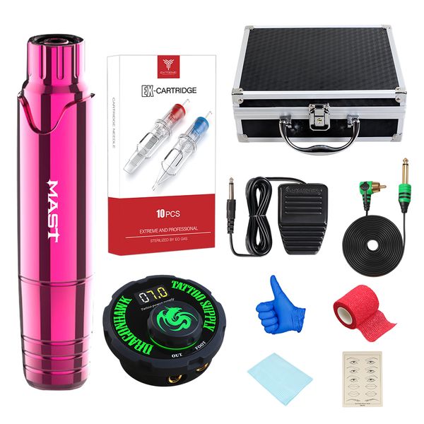 

professional permanent makeup eyeliner tools tattoo machine pen style kits mini power ply for tattoo artist