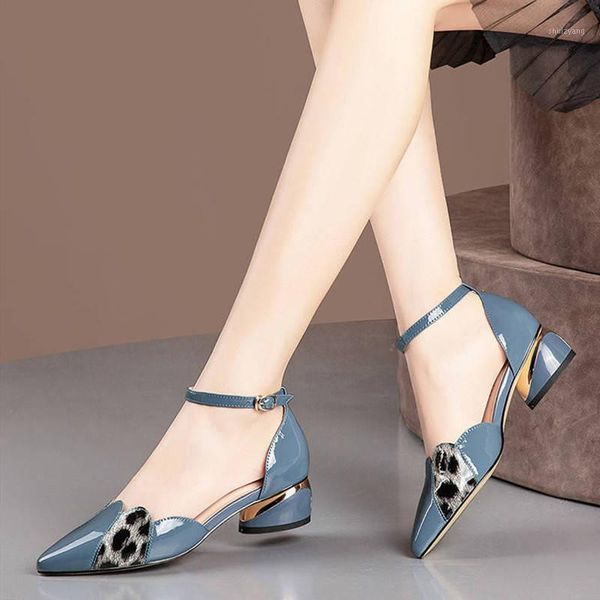 

cresfimix women fashion sweet pointed toe pu leather buckle strap heel shoes cool pumps zapato negro tacon e60221, Black