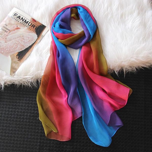

sapphire blue sapphire scarf long chiffon solid color wild scarf female new scarf color spring and autumn winter deep sect wmtvhx, Blue;gray