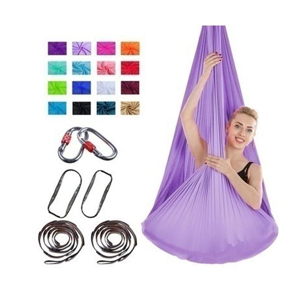 

aerial yoga гамак упругие летающий свинг гамак премиум aerial шелковые ткани йога пилатес главная центр висячие пояс bbyodm homebag