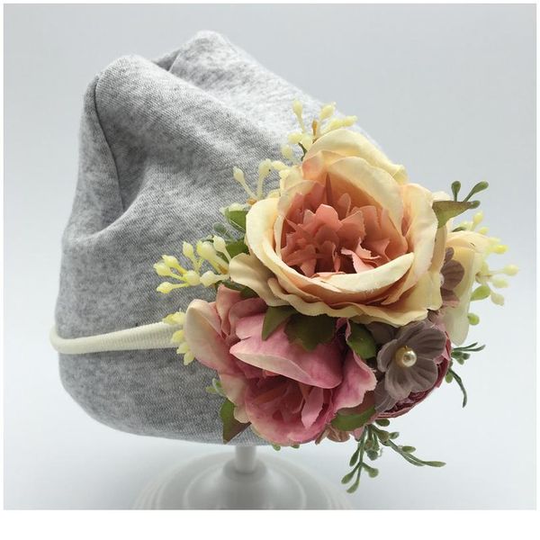 

elastic baby flower hair band floral flower crown newborn baby headband garland pgraphy hair accessories flowe qyldah