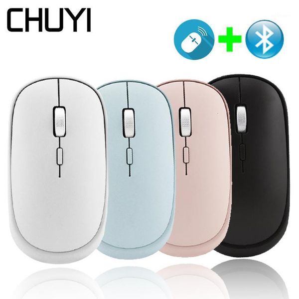 

wireless 2.4g + bluetooth 4.0 mouse sem fio mini 1600dpi optical usb gaming mause gamer ergonomic office mice for lap