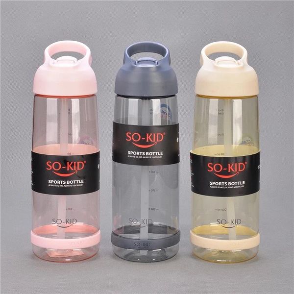 

straw sports 550ml 800ml 1000ml drinkware bottle bottles fitness sport portable water cute waterbottle with kids baby bbysfs packing2010