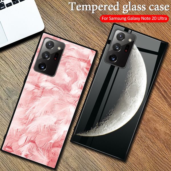 

tempered glass case mobile phone back cover coque samsung a51 a71 note 20 a515 a715 note20 ultra capa for a 51
