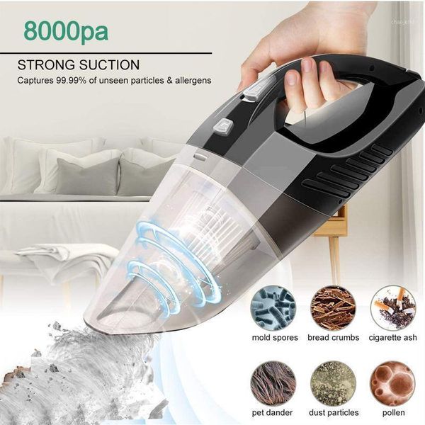 

8000pa strong car vacuum cleaner 12v 120w home indoor auto handheld vacuum cleaner portable cordless 8kpa wet/dry dual use1