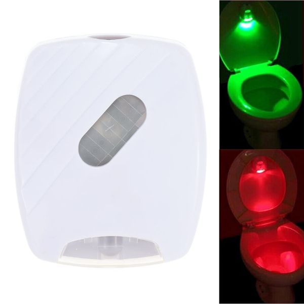 Lampada da toilette con sensore di luce PIR attivato dal movimento umano a LED, luce notturna a batteria, per uso in bagno