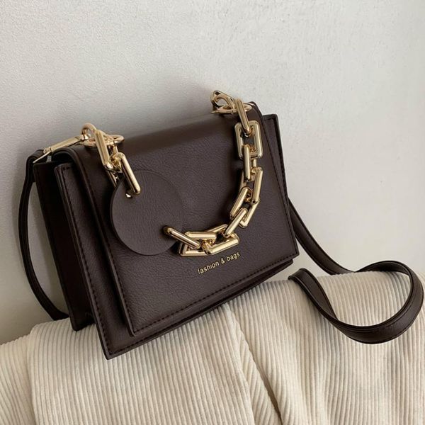 

female small thick chain crossbody bags for women black ladies handbags shoulder 2021 winter leather bags