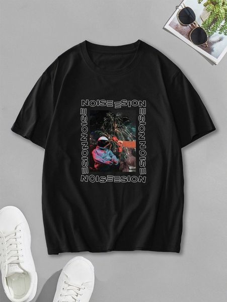 

men figure & letter graphic tee g5vy#, White;black
