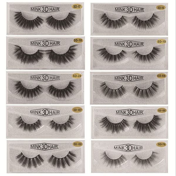 

20pairs/lot silver makeup long natural false eyelashes wispies messy thick fake lashes fake eyelashes maquiagem women beauty