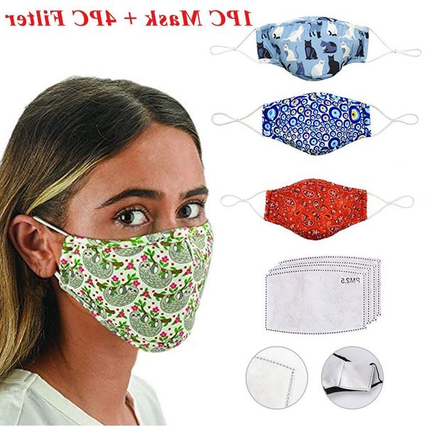 

mixed 1pc face reusable protective design eco-friendly breathable smog-proof adjustable earloop cycling mask new